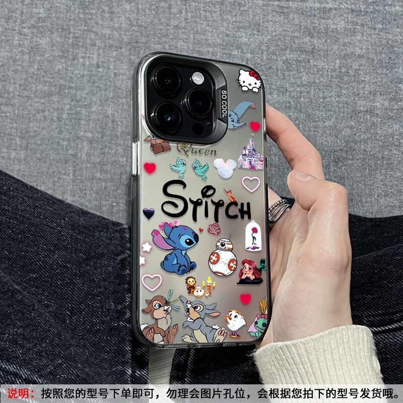 小飞象史迪仔适用iPhone17Pro手机壳苹果16Plus可爱15卡通14/13/X