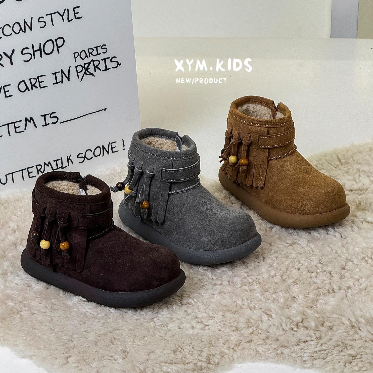 短靴2025年真皮儿童女童韩版冬季