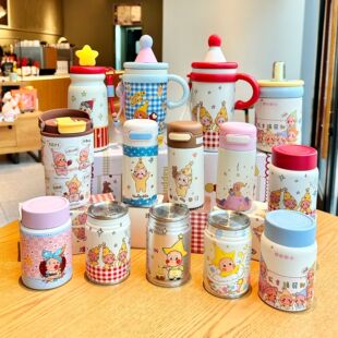 新款可爱星星人316不锈钢保温杯学生水杯可爱便携杯子情侣礼物