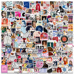 50张泰勒霉霉贴纸歌手Taylor Swift泰勒斯威夫特贴画手机平板贴图