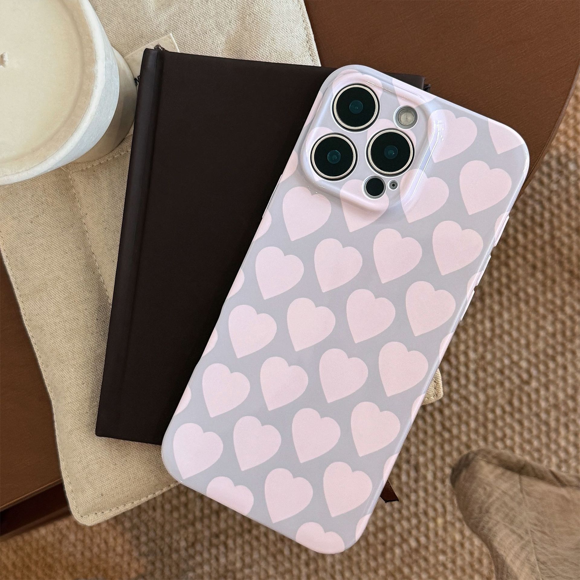 菲林爱心适用苹果16手机壳iphone15promax简约小众13全包14软套11