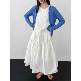 背心连衣裙女 海边度假风长裙子设计感无袖 韩国东大门2026春季 新款