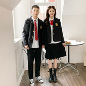 运动会学生大合唱演出服套装 jk制服男女西装 校服班服学院风黑西裤
