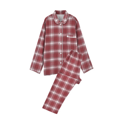 纯棉加厚法兰绒家居服情侣