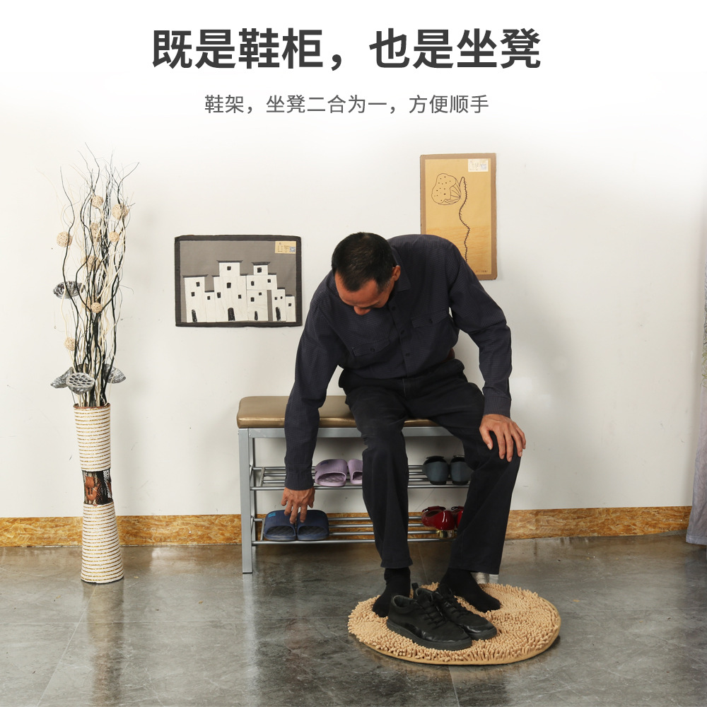 门口入户换鞋凳换鞋坐凳坐垫换鞋凳门口可坐家用凳子鞋柜一体鞋架