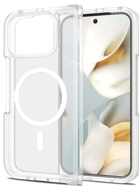 适用谷歌Pixel10 Pro Fold折叠屏手机壳肤感壳连体二合一半透明磨砂壳magsafe强磁吸保护套