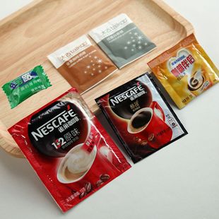 宾馆酒店一次性咖啡包红白糖包雀巢立顿红茶绿茶袋泡茶叶袋装