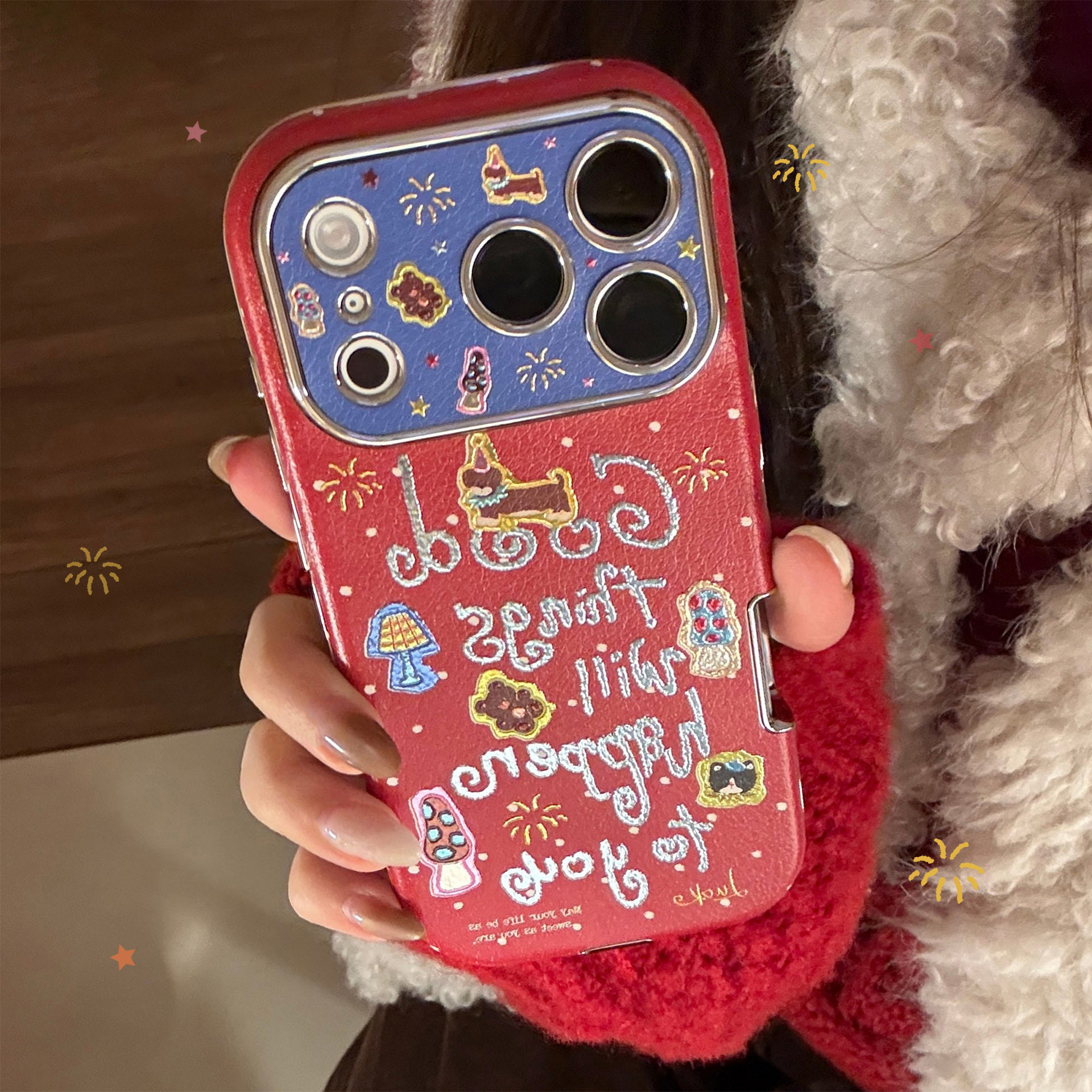 新年鎏金适用苹果17promax手机壳iphone16红色祝福15电镀13全包软14个性高颜值小众ins风手机保护套,3C数码配件,手机保护套/壳,淘宝优惠券,粉丝福利购,淘宝优惠卷