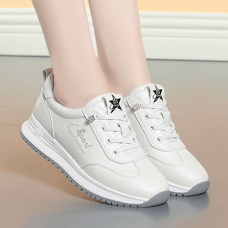 防水皮鞋平底鞋耐磨防滑休闲鞋