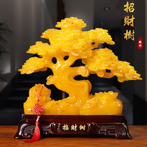发财树摆件招财树树脂开业送礼