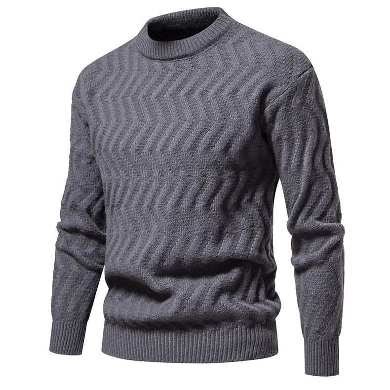 2023 Autumn/Winter Fashion Twisted Flower Round Neck Knitwear Solid Color Pullover Casual Sweater 1812-YM092-P50_voghion.com