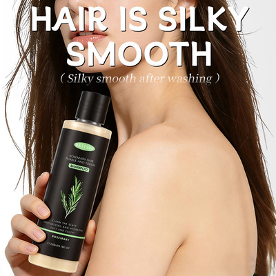 跨境200ml迷迭香精油柔韧发质洗发水柔顺洗发露Rosemary Shampoo