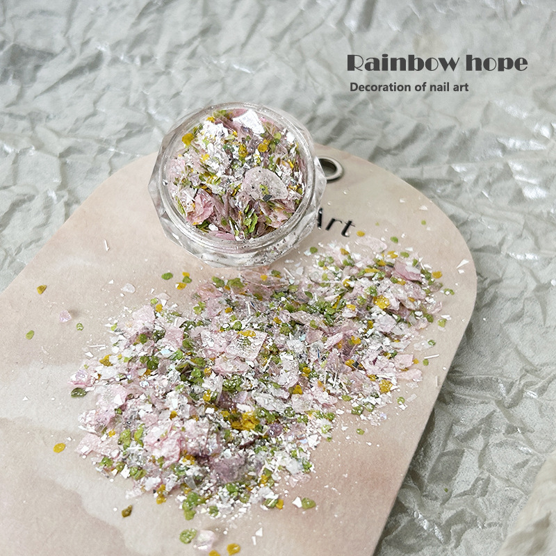 仙女银河闪粉美甲饰品亮片云母小红书爆款混装古风穿戴甲材料包
