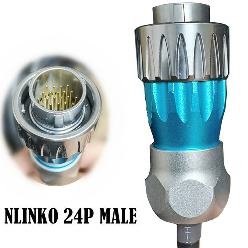 NLINKO 24P防水连接器带电击棒水源探测设备数据线 Electrode rod