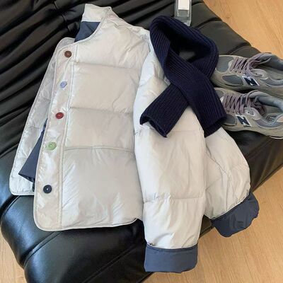 彩虹扣小众不臃肿个子棉衣服女士精品冬装新短款韩洋气面包袄外套