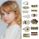 欧美新款 布艺发夹森系刘海夹 侧边夹儿童柔软舒适发饰