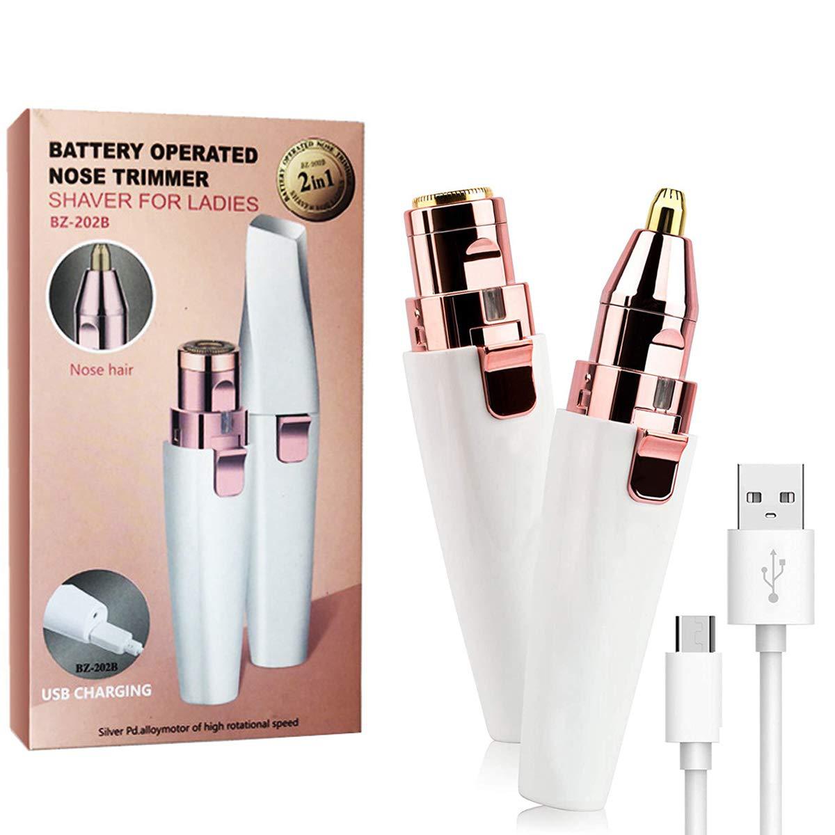 Women's electric eyebrow trimmer shaver hair removal device