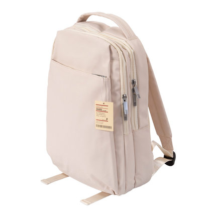 日式无印背包双肩包学生书包简约电脑包纯色旅行包笔记本背包