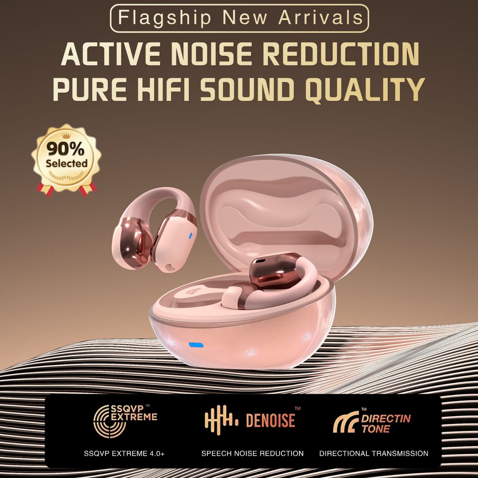 F16夹耳式无痛佩戴蓝牙耳机不入耳运动跑步超长续航耳单双耳切换