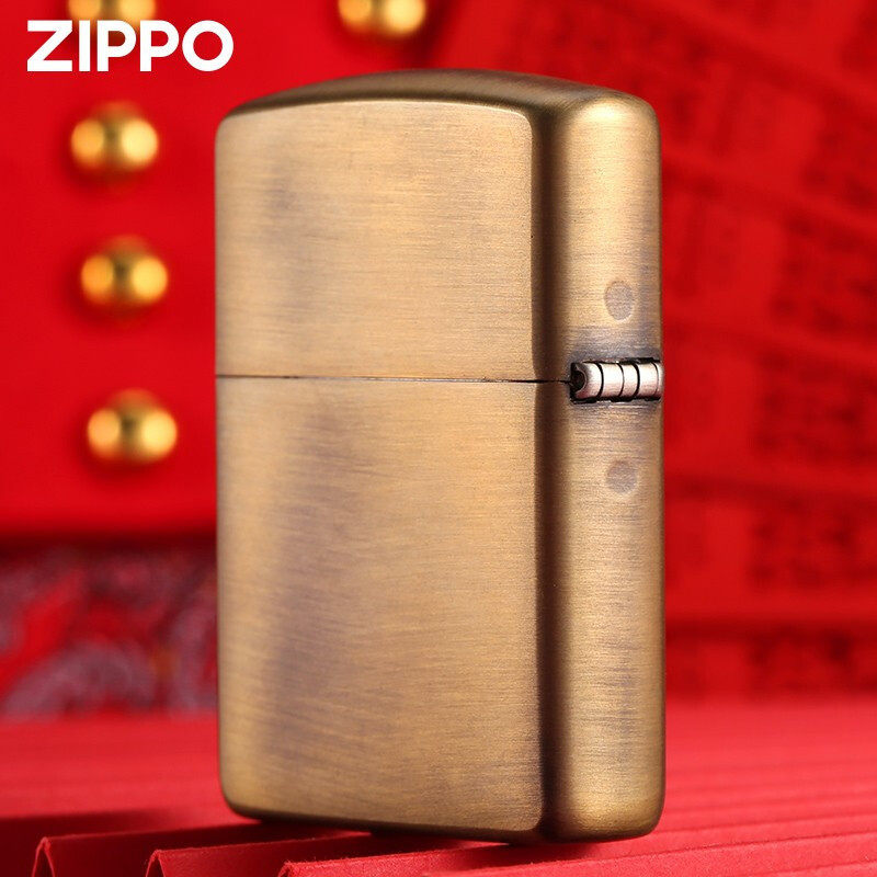 zippo黄铜3D浮雕麻将雀神发财防风煤油盔甲机国潮牌友礼物