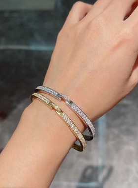 满钻满天星手镯V金欧美女