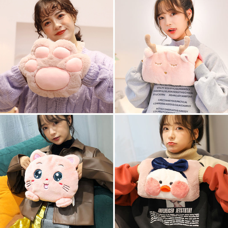 国标热水袋毛绒暖手自动断电