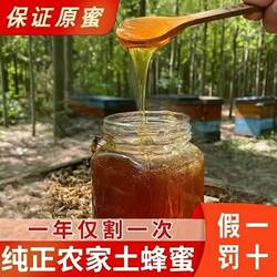江山土蜂蜜蜂巢蜜蜂蜜野生悬崖蜜岩纯正天然原始森林百花蜂蜜500g