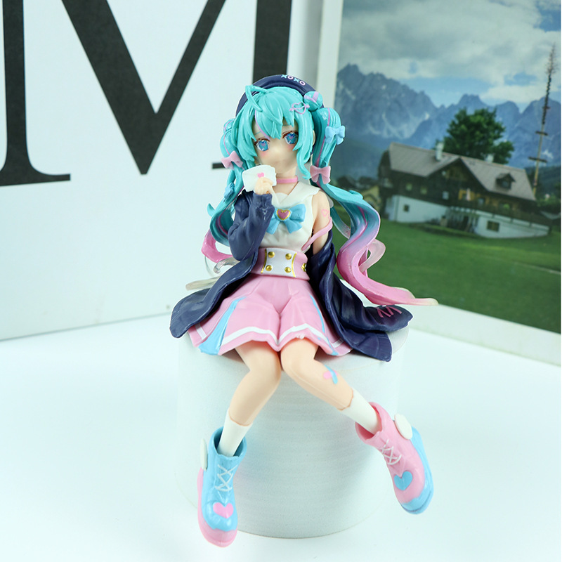 初音未来手二次元水手服摆件