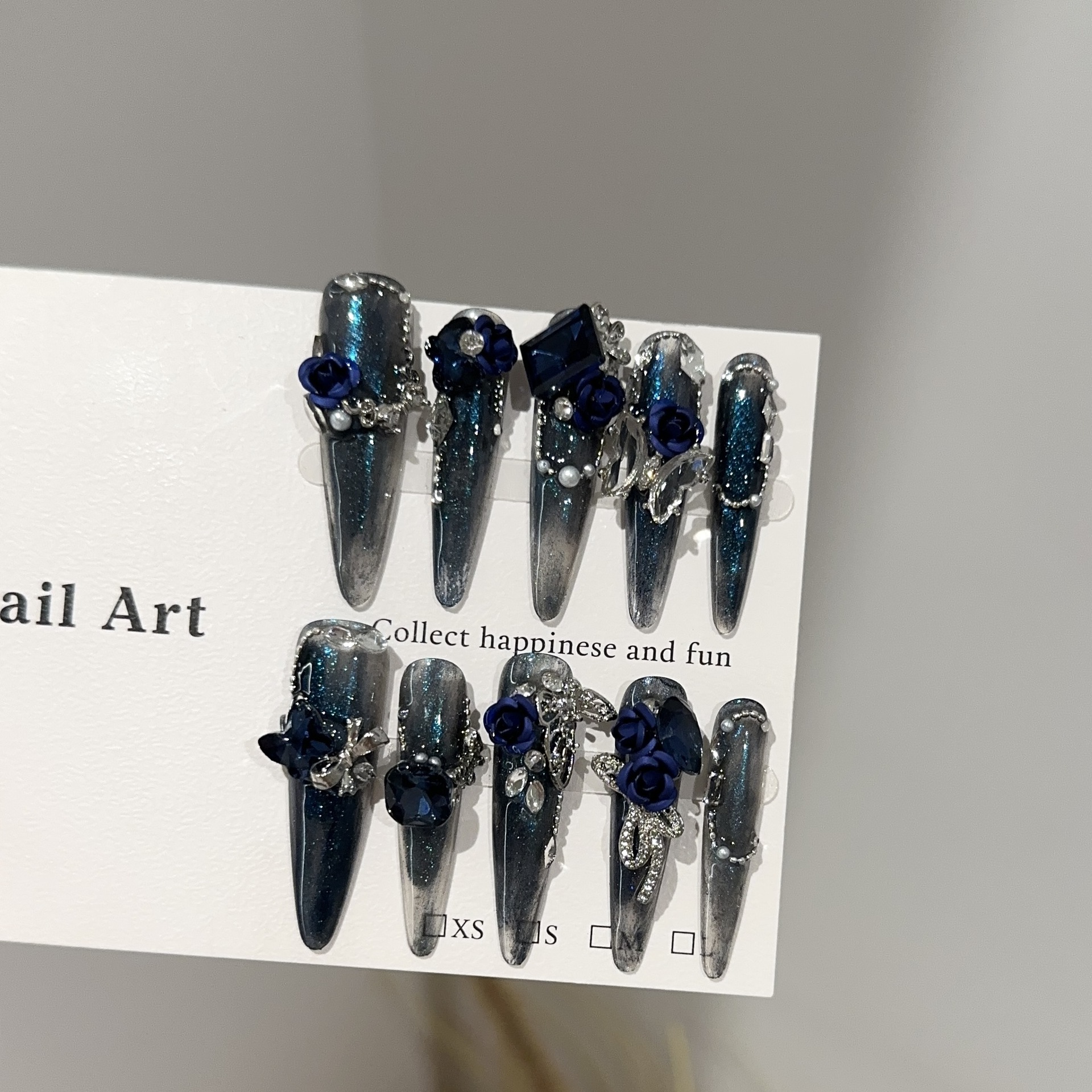 暗黑系长甲百搭轻奢手工穿戴甲