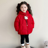 女童棉服2025新款冬季洋气韩版儿童冬装小女孩加厚外套女棉衣P97，童装棉衣，祺妙童装