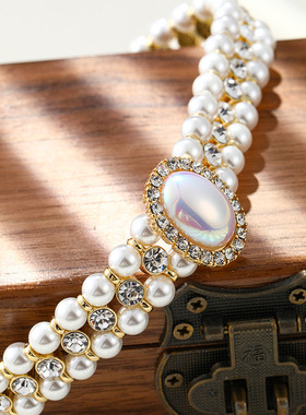 珍珠项链推荐优雅HOT套装免邮实拍旗袍NEW锁骨复古特价满就送耳饰