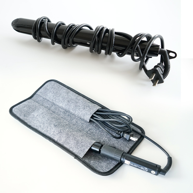 化妆师用卷发棒隔热袋电夹板卷棒防烫防烫收纳袋美发工具保护套