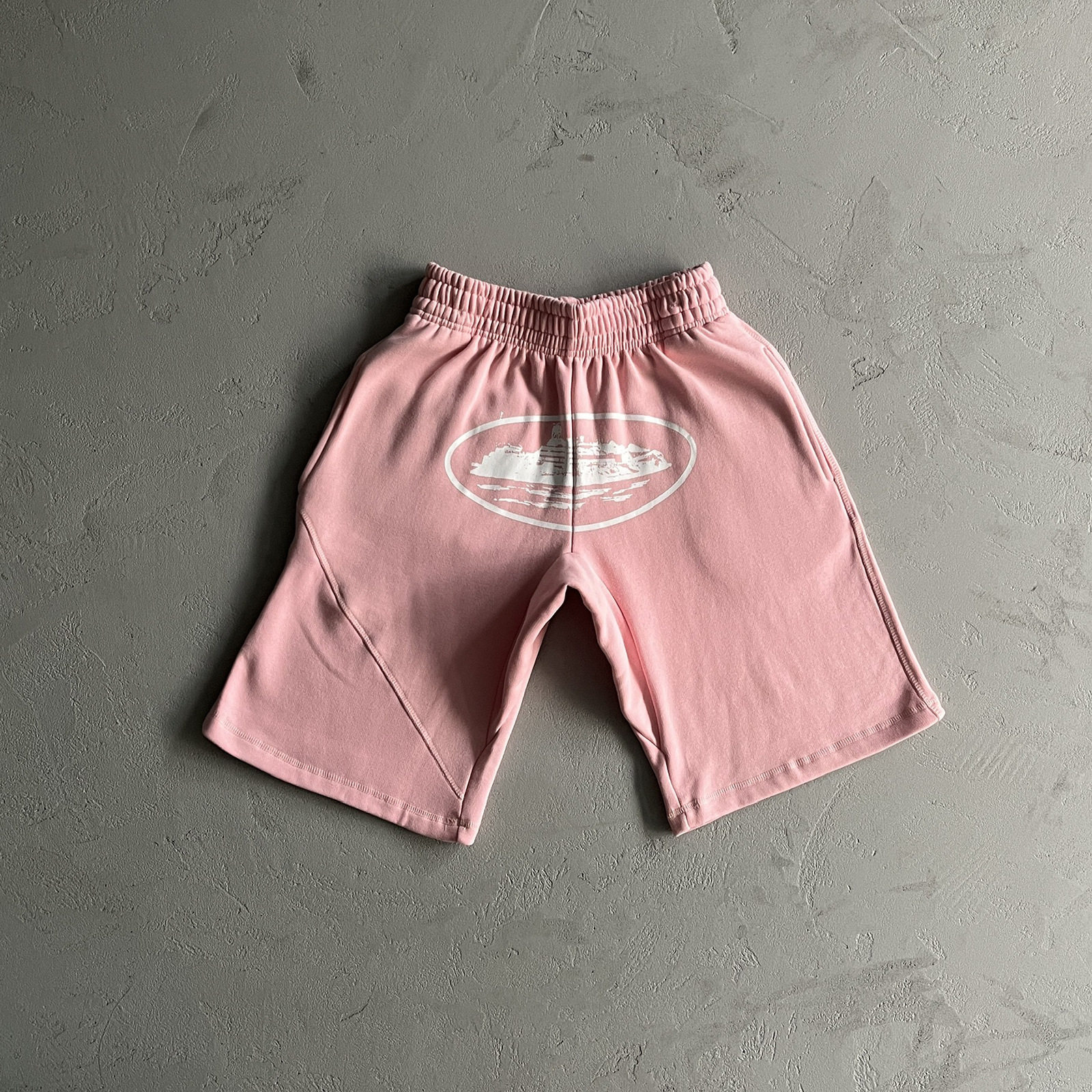 High-Quality Corteiz Popular American Street Hip-Hop Printed Knit Shorts for Men, Trendy Brand Loose-Fitting Five-Point foto 5