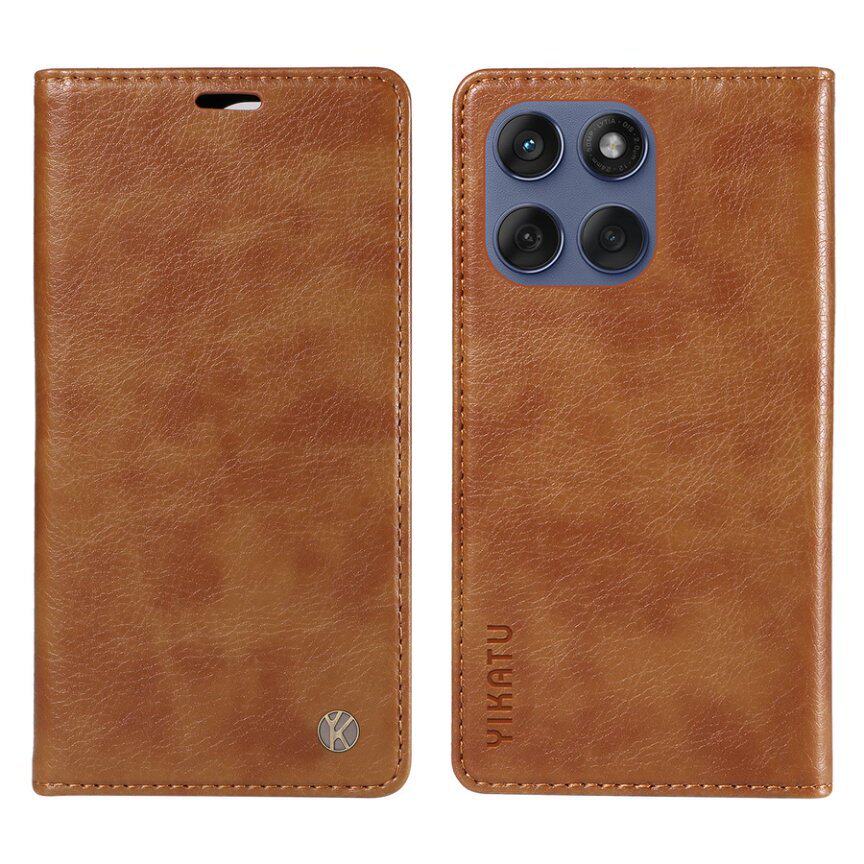 适用摩托G06手机壳Edge60Fusion荔枝纹Edge70磁吸翻盖皮套G75插卡保护套G67 Power全包防摔壳G86钱夹皮壳X70i