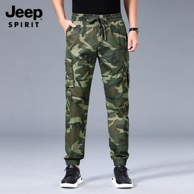 迷彩束脚裤夏季薄款多袋工装