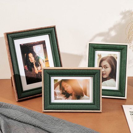 复古相框摆台6寸7寸8寸儿童装裱创意桌面摆件洗照片做成画框挂墙