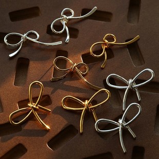 日韩新款 氛围感耳钉耳饰 蝴蝶结丝带耳环女ins甜系俏皮打结时尚