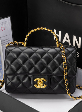 品牌小香风菱格链条女包新款包时尚百搭肩包小众手提包休闲斜挎包