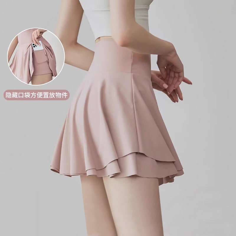 防走光羽毛球裙网球裙高腰运动短裙跑步健身裙瑜伽裙裤夏大码胖MM,运动服/休闲服装,运动半身裙,淘宝优惠券,粉丝福利购,淘宝优惠卷