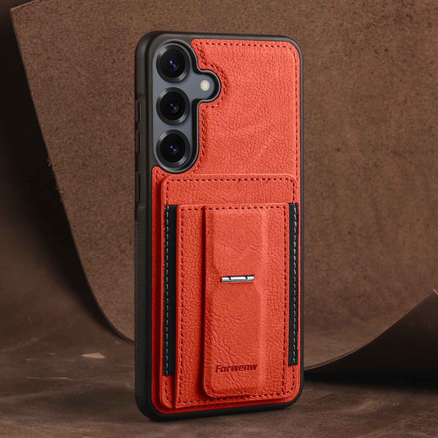 Forwenw适用三星S26 Ultra商务皮壳S25时尚贴皮S22 Plus单壳S24FE弹力插卡包手机壳A57支架A36 A17 A15保护套,3C数码配件,手机保护套/壳,淘宝优惠券,粉丝福利购,淘宝优惠卷