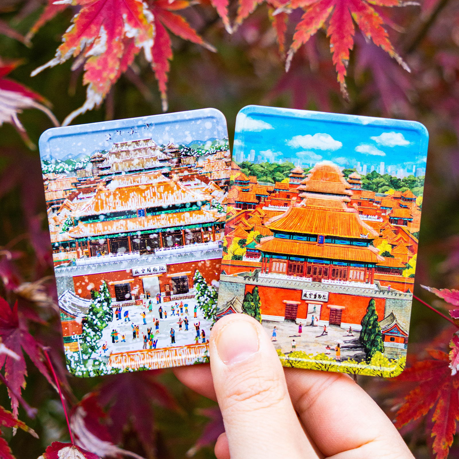 临全国各大热门景点金属冰箱贴马口铁冰箱磁贴创意旅游纪念品