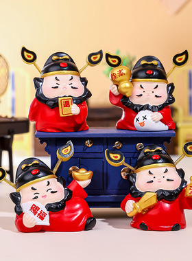 桌面工位小神仙创意钟馗树脂摆件