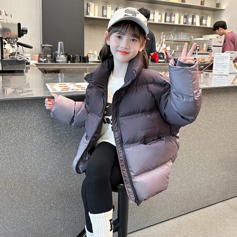 女童棉服外套冬装2025新款儿童冬季洋气棉衣大童女孩冬款加厚棉袄，童装棉衣，祺妙童装