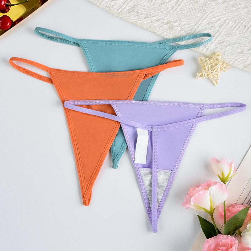 时尚简约透气无痕纯棉抑菌档丁字裤低腰隐形女士内裤性感情趣女生,女士内衣/男士内衣/家居服,女丁字裤,淘宝优惠券,粉丝福利购,淘宝优惠卷