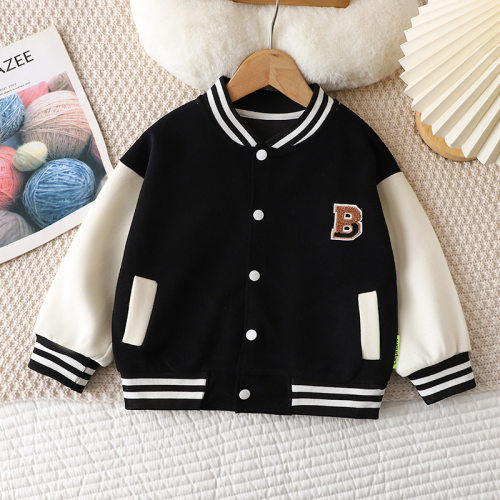 中大童休闲开衫棒球服外套