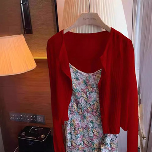 夏季冰丝薄款防晒针织开衫女短款披肩罩衫外套级感气质外搭上衣