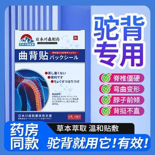 背部弯曲背贴驼背贴坐姿不正背挺不直脊椎僵硬膏保健贴厂家直销