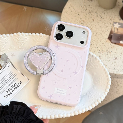 AceCase紫星星磁吸支架iphone17promax适用苹果16手机壳15软菲林14氛围感13