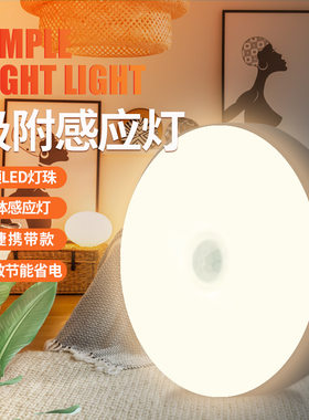 智能人体感应台灯 创意礼品led床头家居灯 usb充电小夜灯学生宿舍
