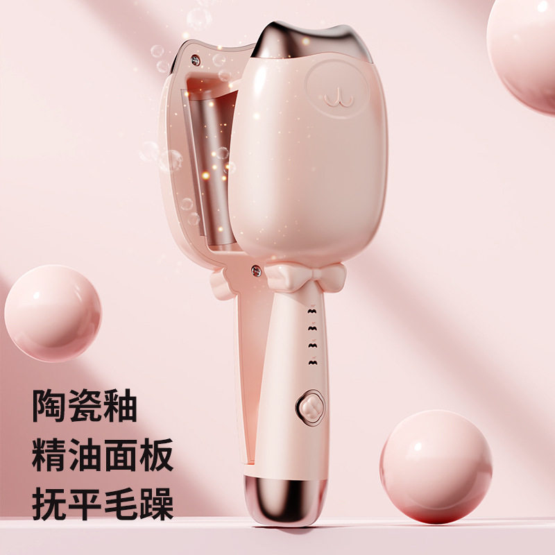 蛋蛋卷烫发器32mm猫爪水波纹速热卷发烫发棒 学生大波浪卷夹板卷